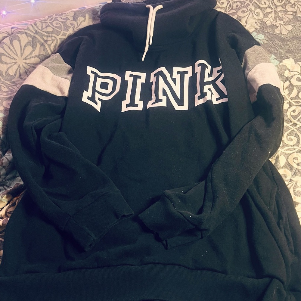 VS Pink Fleece Lined Jogger Pullover